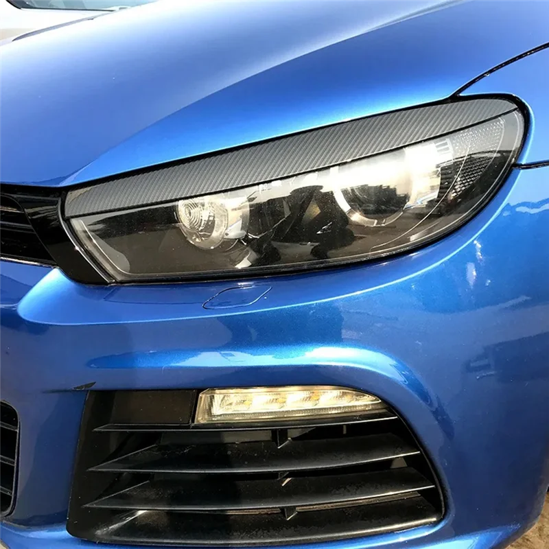 

Car Head Light Lamp Eyebrow Sticker Head Light Trims For VW Scirocco R GTS 2008-2017 Parts Accessories
