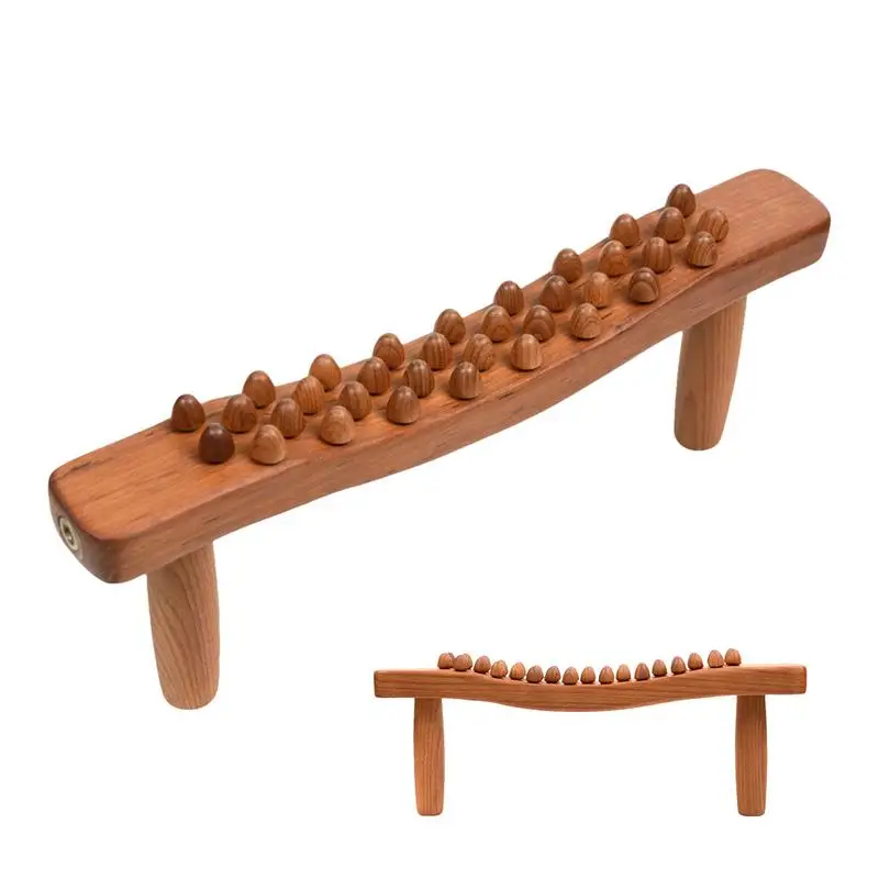 Holz Massage Roller Stick Holz Muskel Zurück Massagegerät Abnehmbare Guasha Massagegerät Multifunktions Körperformung Werkzeuge Haut