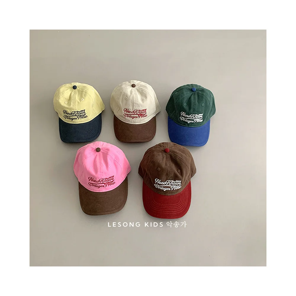

Fashion Letters Kids Baseball Caps Spring Autumn 2025 Kids Sun Protection Caps For Girls Boys Kids Accessories