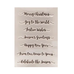 Blessing Word Clear Stamp Silicone Stamp Merry Christmas Transparent Stamp for Card Making Scrapbookig Decorations DropShipping