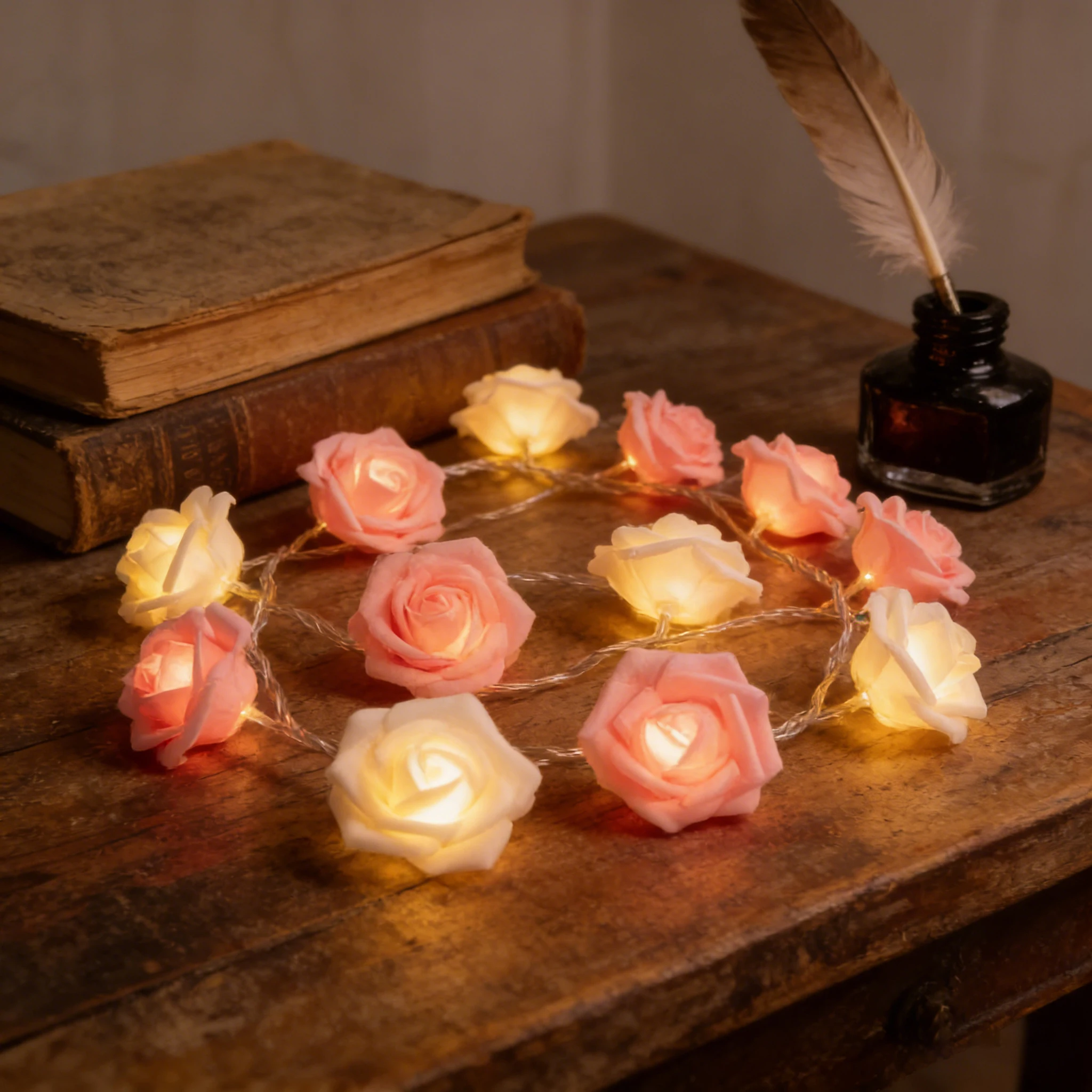 

Гирлянда из 20 светодиодных роз 3M на батарейках для декора на День святого Валентина, свадьбу, вечеринку