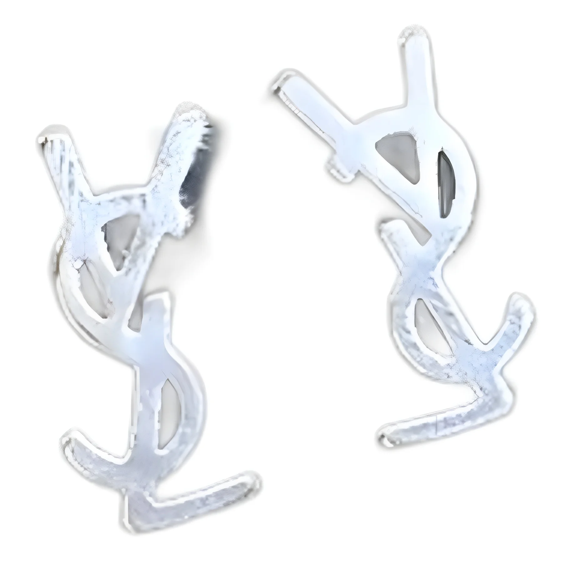 2025 Nieuwe dames minimalistische metalen letter oorbellen Licht luxe geometrische zirkoon studs Elegant hypoallergeen voor dagelijks gebruik Gratis