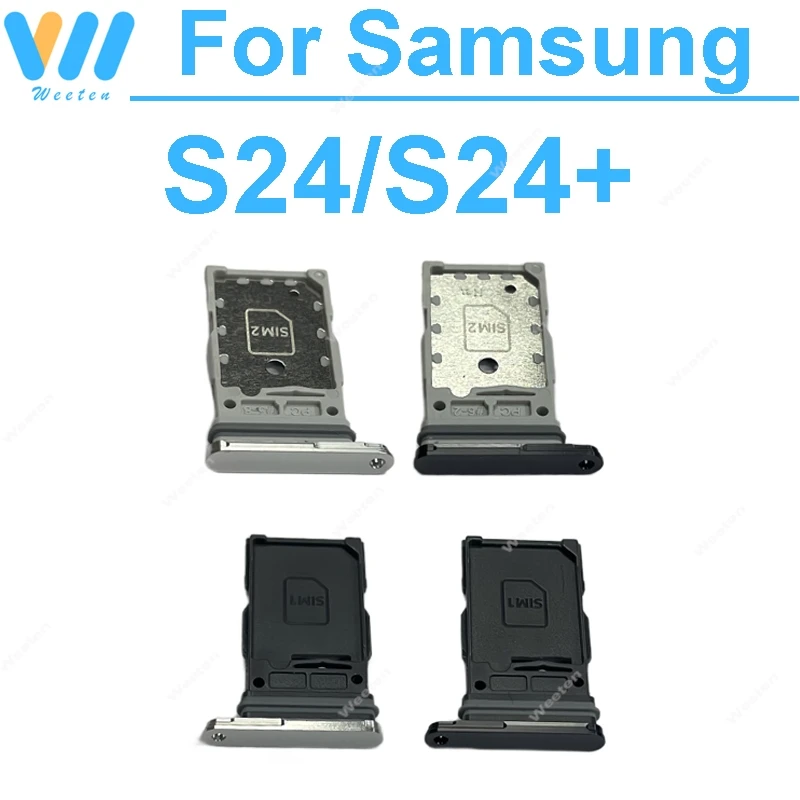 

SIM Card Tray Slot For Samsung S24 S24 Plus S24+ SM-S921B SM-S926B Sim Card Socket Card Reader Holder Replacement Parts