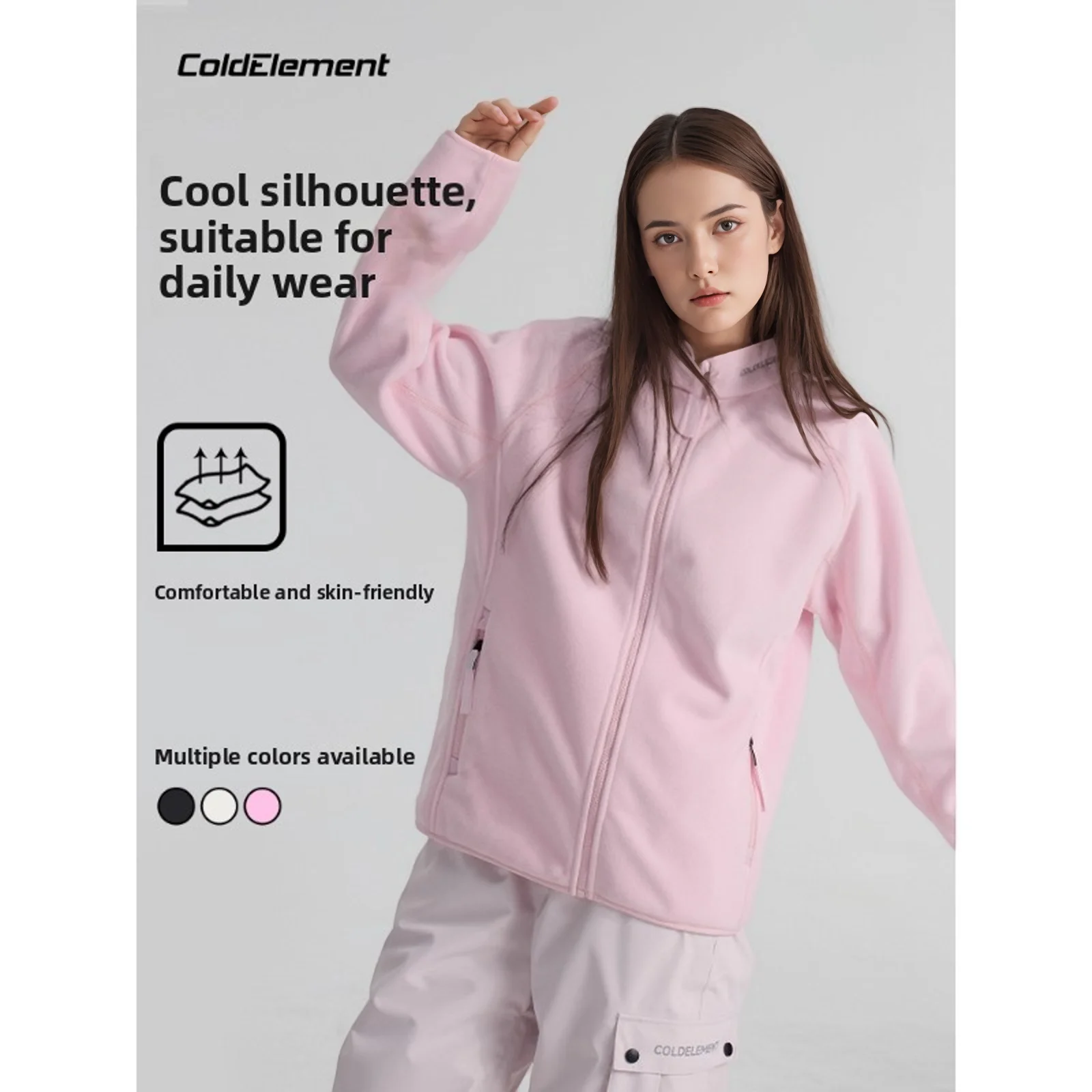 

Coldelement Adult Fleece Jacket Liner | Warm Unisex Casual Outerwear For Autumn & Winter | Ideal For Outdoor Activities & Skiing