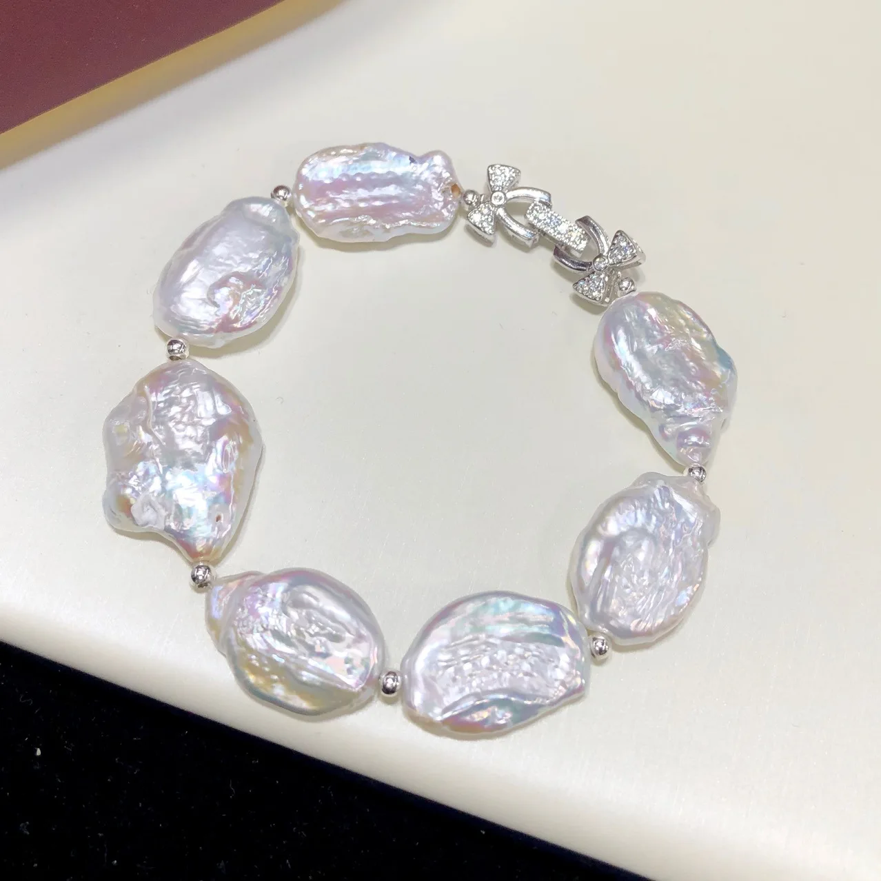 Baroque Pearl Bracelet White Irregular Shape Women Fashion Accessories Banquet Party Exquisite Jewelry 072207