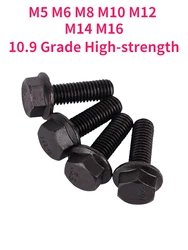 M5 M6 M8 M10 M12 M14 M16 10.9 Grade External Hexagon Flanges Bolt Hex Flange Screws