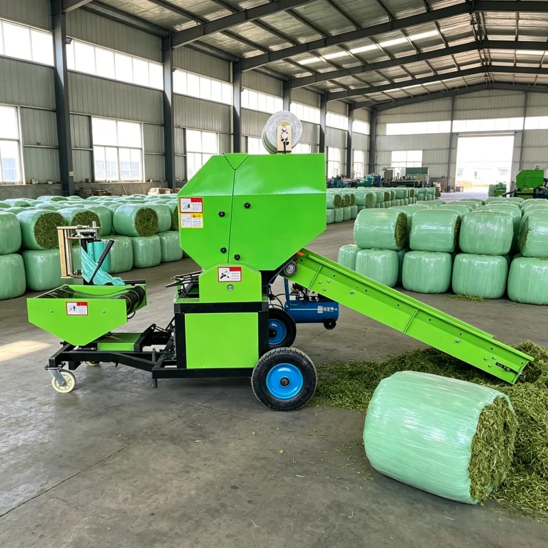 Automatic Round Square Straw Mini Straw Compact Large Grass Silage Straw Packing Machine Alfalfa Hydraulic Round Hay Baler