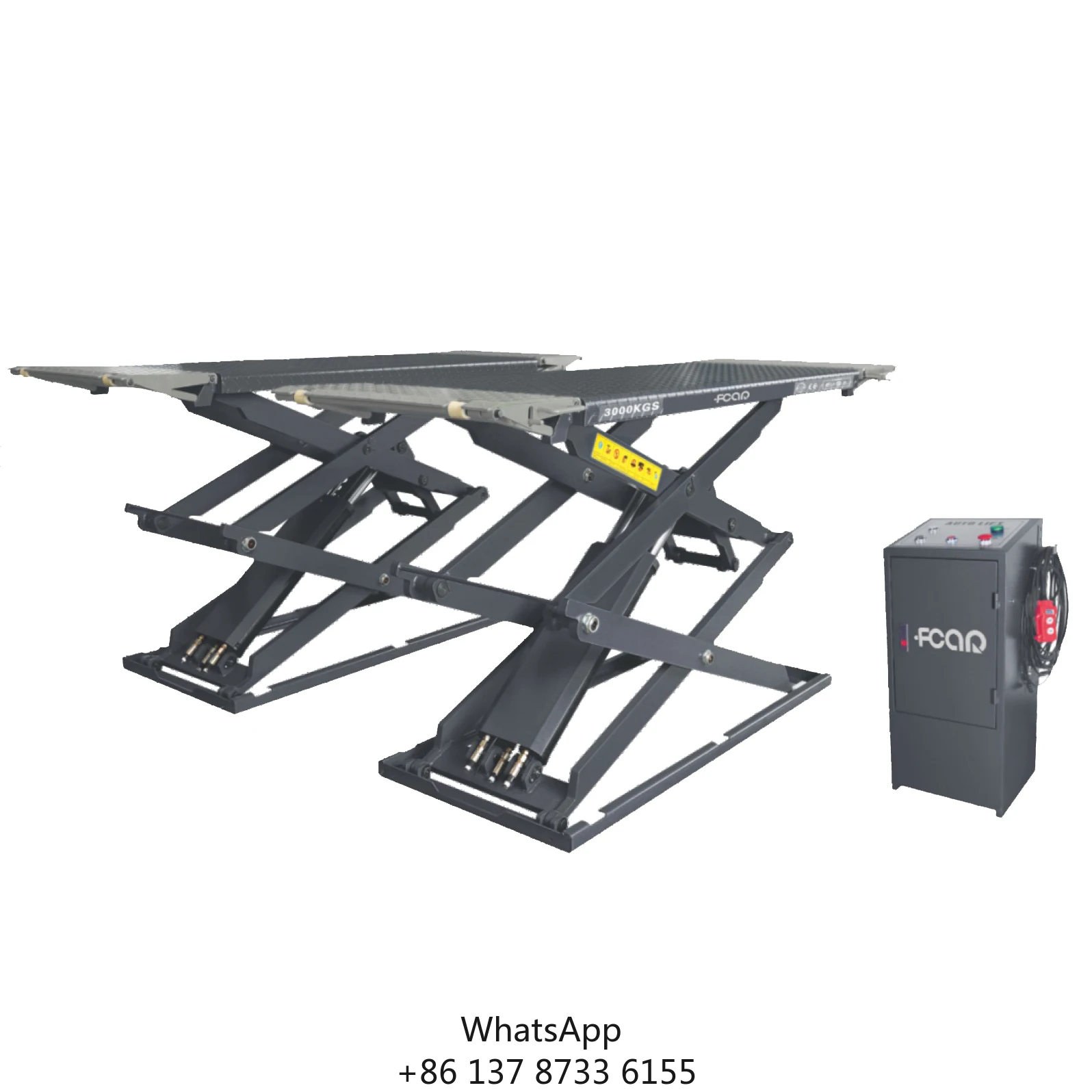 FCAR FC-40CBC Parking Lift Car Parking System Hydraulic 4000kg On Ground Scissor Wheel Alignment For Car Wash Or Care CE Tested