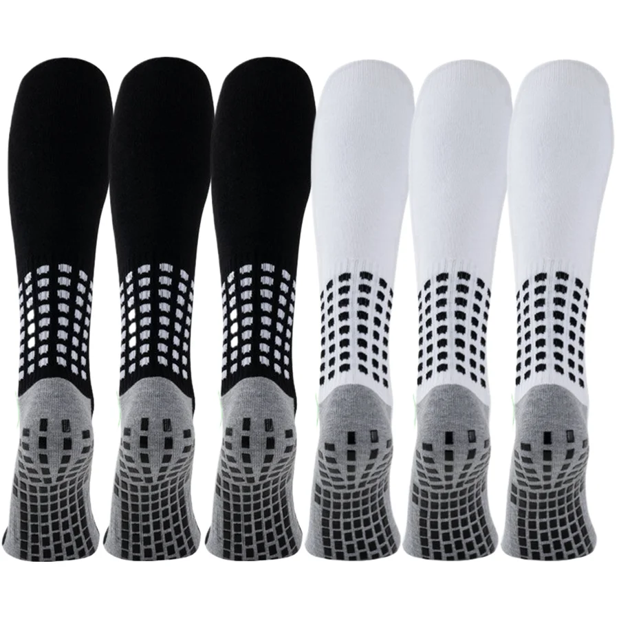 

1/6 пар мужских носков для футбола и бейсбола с противоскользящим покрытием, ударопрочные, дышащие, для тренировок