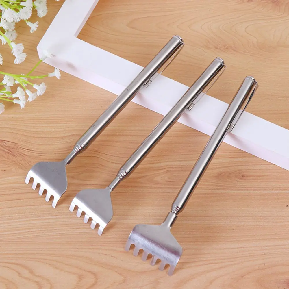 For Elders Telescopic Stainless Steel Massager Health Care Tools Back Scratcher Tickle Stick Anti Itch Claw Massage Tools