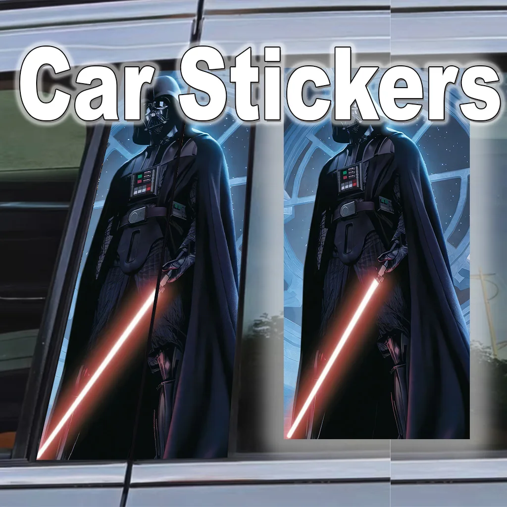 

Star Wars Luke Skywalker Car B Pillar Sticker Decal JDM Accessorie Waterproof Self-adhesive Poster Scratch Resistant Darth Vader