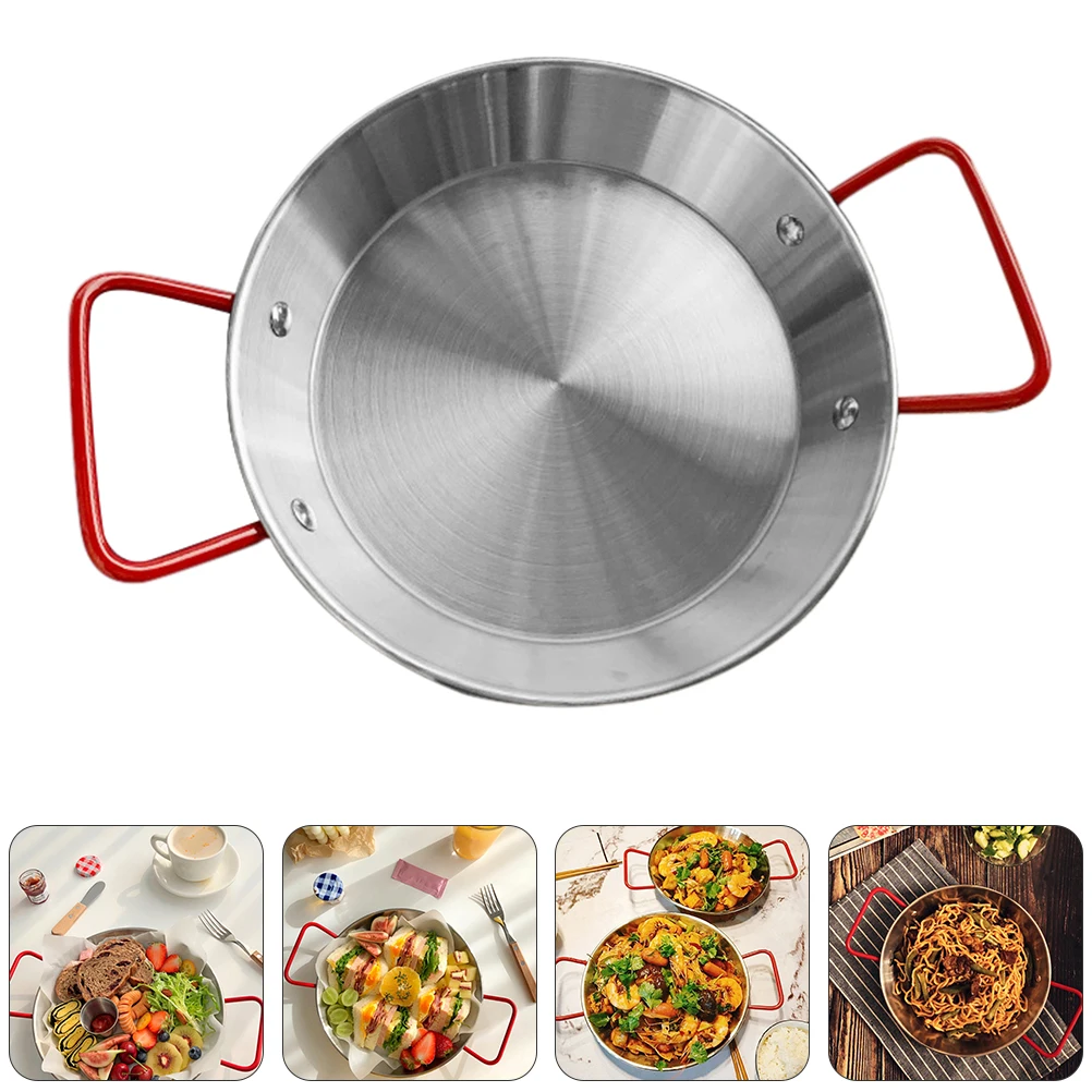 

1pc Stainless Steel Food Plate Premium Party Tray Anti-Scalding Thickened Microwave Oven Compatible Afternoon Tea Picnic