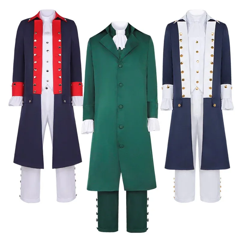 

xixixi Musical Hamilton Alexander Cosplay Victorian Costume For Adult Men Boys Outfits Medieval Navy Carnival Party Suit