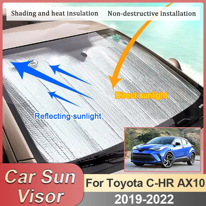 

Солнцезащитный козырек для автомобиля Toyota C-HR AX10, аксессуары MK1 2019-2022, накладки на боковые окна, защита от солнца