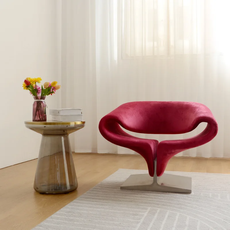 

Nordic fashion creative casual streamer chair special-shaped cotton modern guest sofa