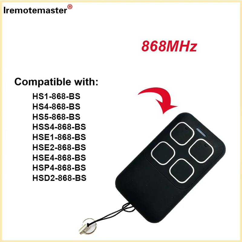 télécommande garage Remote Control Compatible HSE1 HSE2 HSE4-868-BS black HS1 HS4 HS5 Handheld Transmitter