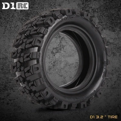 D1RC 1/10 Super Grip  3.2 Inch Thick Tires With Foams For 1/10 Rc Crawler