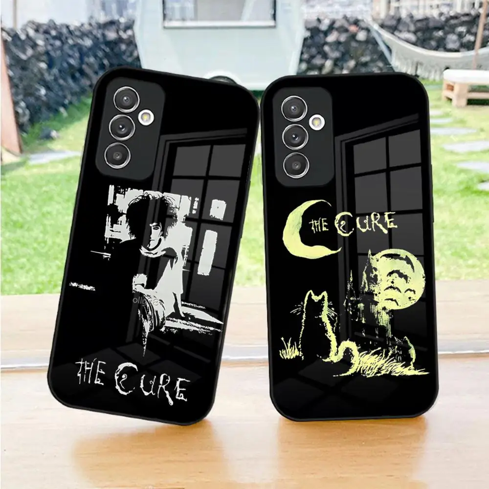 Heavy Metal Band The Cure Phone Case For S24 Ultra Samsung S23 Fe S22 S20 S21 Plus Galaxy A54 A34 A24 A53 Note 20 Glass Cover