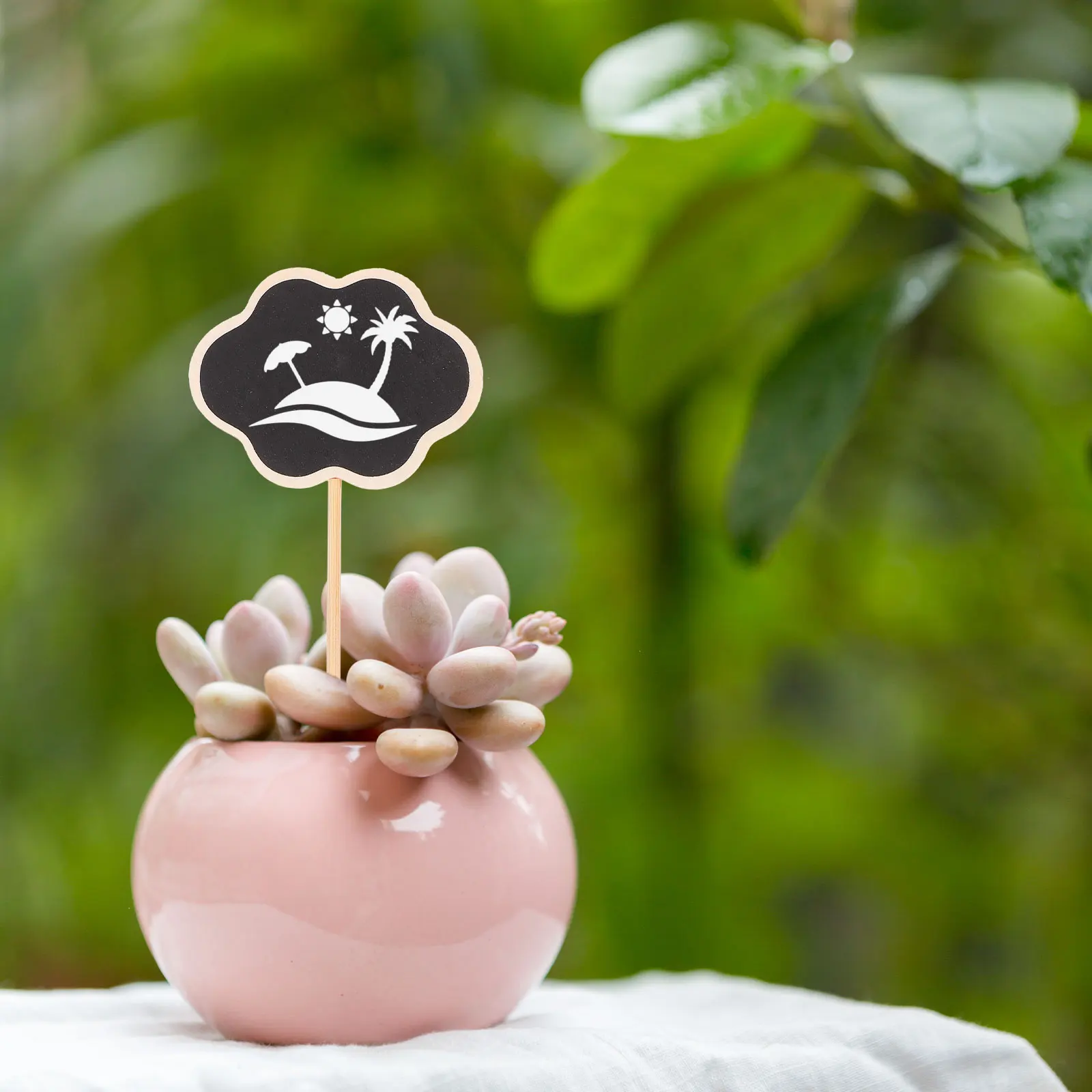 

20Pcs Small Garden Blackboards Flower Pot Decorations DIY Plants Toppers Random Style Flower Chalkboard Picks Garden Blackboards