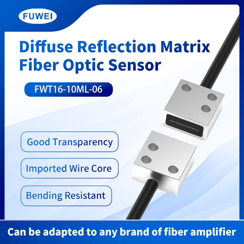 

FUWEI FWT Matrix Fiber Optic Sensor Infrared Area Sensing Probe with Amplifier Grating Light Curtain Switch Packaging Counting