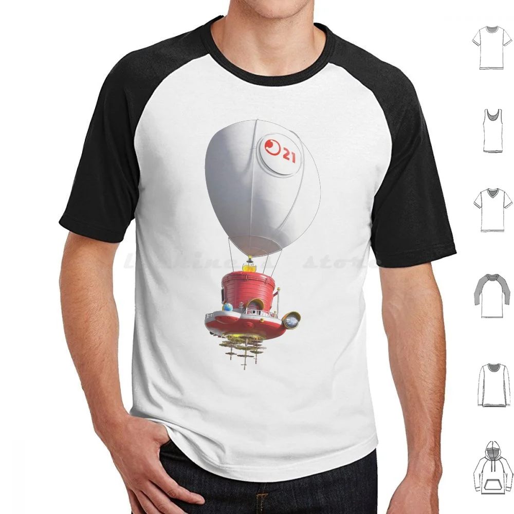 The T Shirt Cotton Men Women DIY Print Switch Galaxy 3d World Land Wii U Gamecube 64 Sunshine Luigi Airship Balloon Power Moon