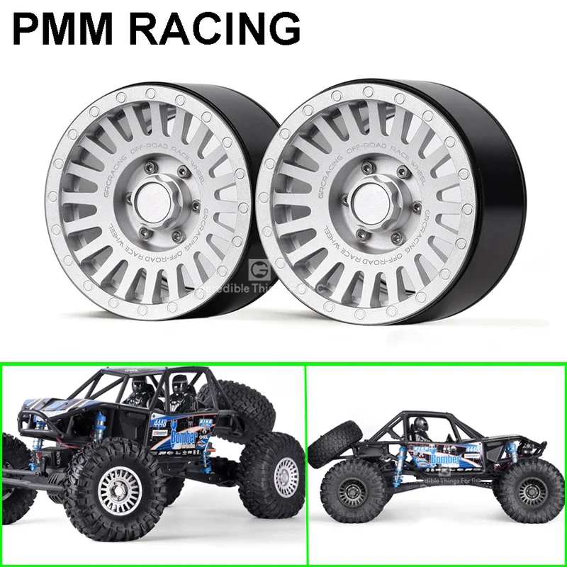 1Pair 2.2 inch Metal Aluminum clip Tire Beadlock wheels hub For 1/10 RC Crawler Car Traxxas TRX4 D90 D110 SCX10 TRX6 VS4 10