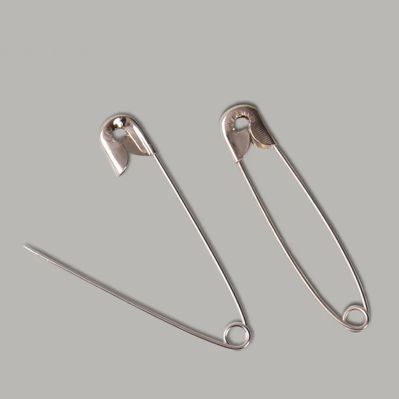 

50 Pcs Multipurpose Paper Clip Thickened Nickel plating Paper Clip Trouser Waist Pins Women's Shirt Protection Privacy Pin