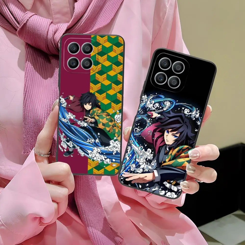 

Demon Slayer Giyu Tomioka Phone Case for Honor 90 80 70 60 50 30 20 10 9 8 7 Pro S SE Lite 5G Colour Printing Protective Cover