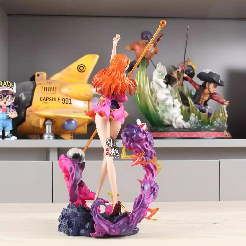 30cm Nami modelo figura de acción de una pieza una pieza Samurai Nami estatuilla periférica de animé PVC GK estatua Figuras adornos Juguetes