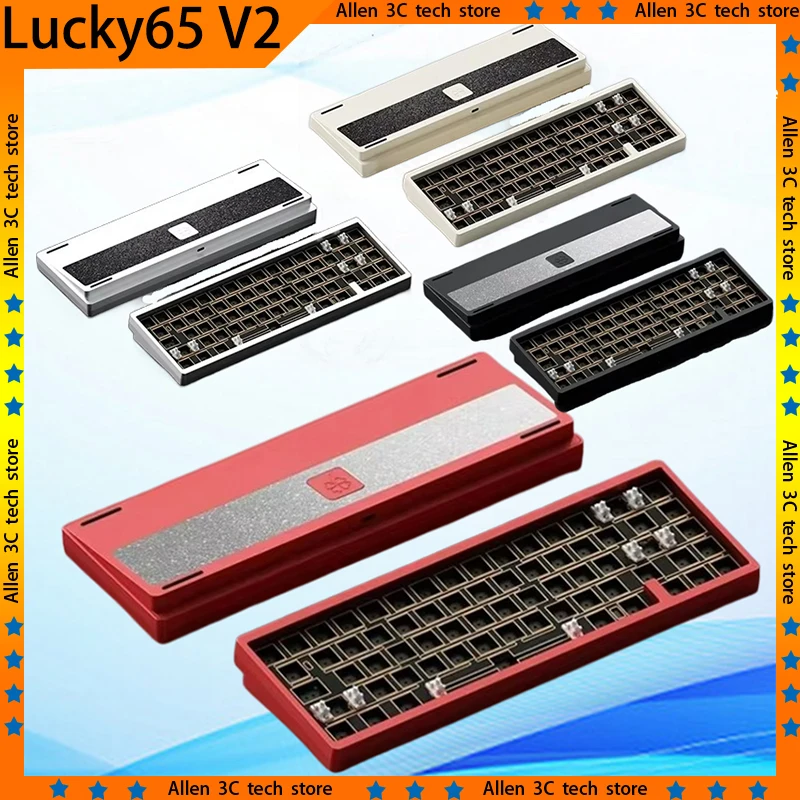 Weikav Lucky65 V2 Mechanical Keyboard Kit Wireless Bluetooth Tri-Mode RGB Hot Swap Office Laptop Gamer PC Gaming Keyboard Gifts