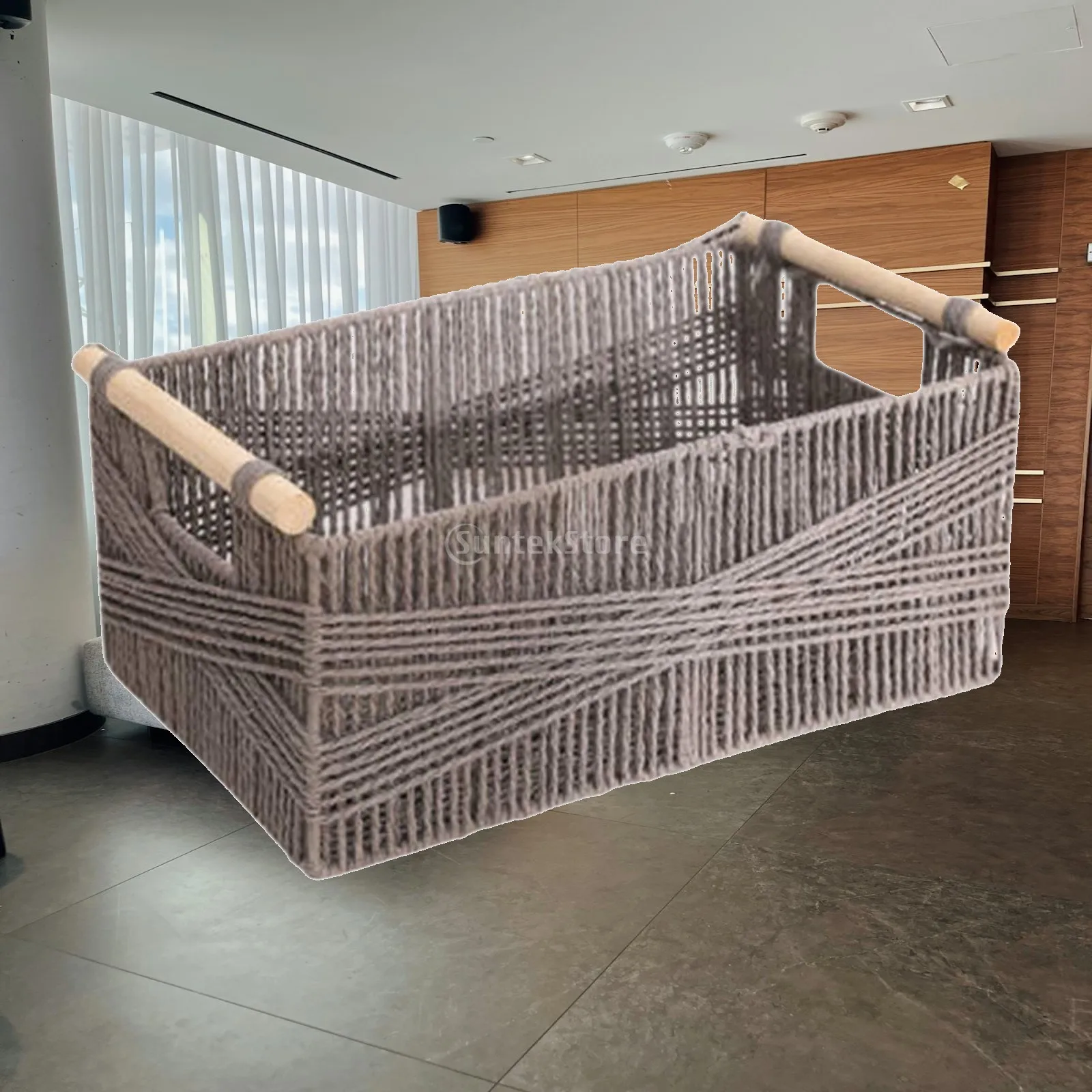 Toilet Paper Basket Storage Basket Hand Woven Basket Organizer