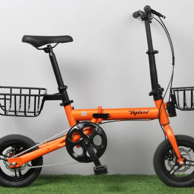

Cross-border Foldable Double-frame Adult Bicycle: Portable, Lightweight, Off-road with Dual Disc Brakes