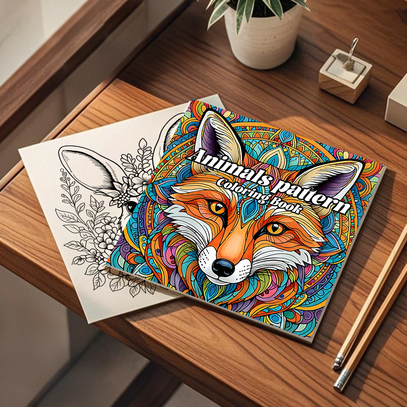 Mandala Animals Paradise Art Coloring Book 24 Page Gift For Birthday Party Relieve Stress Kill Time Graffiti Painting Drawing image 3