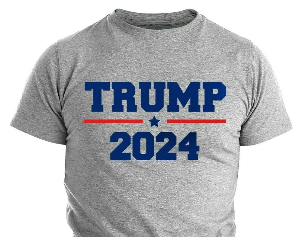 

Trump 2024 Election MAGA Political T-Shirt 100% Cotton O-Neck Summer Short Sleeve Casual Mens T-shirt Size S-3XL