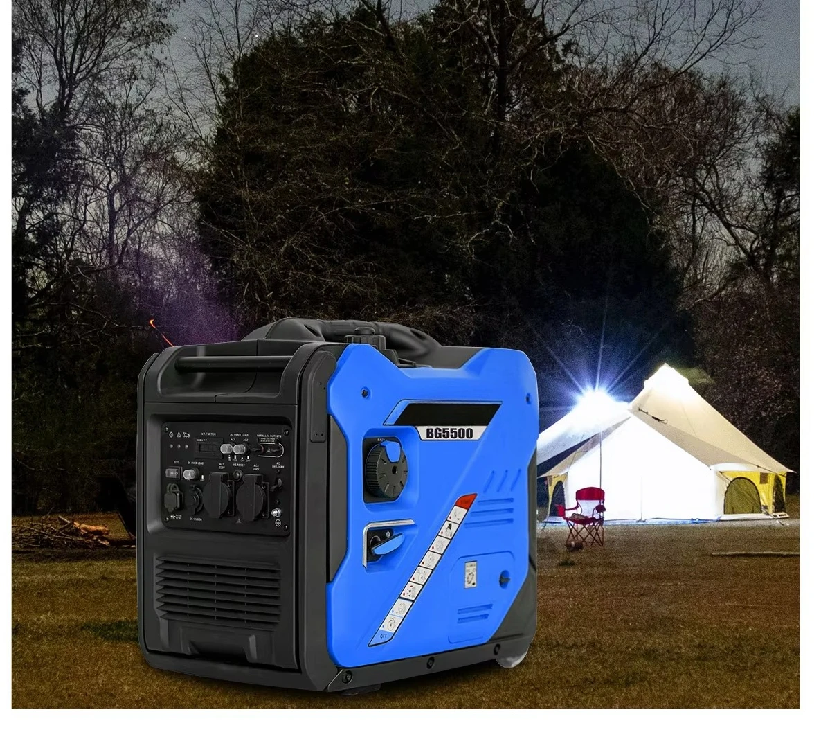 110V 220V 5KW 5.5KW Portable Power Remote Silent Inverter Generator