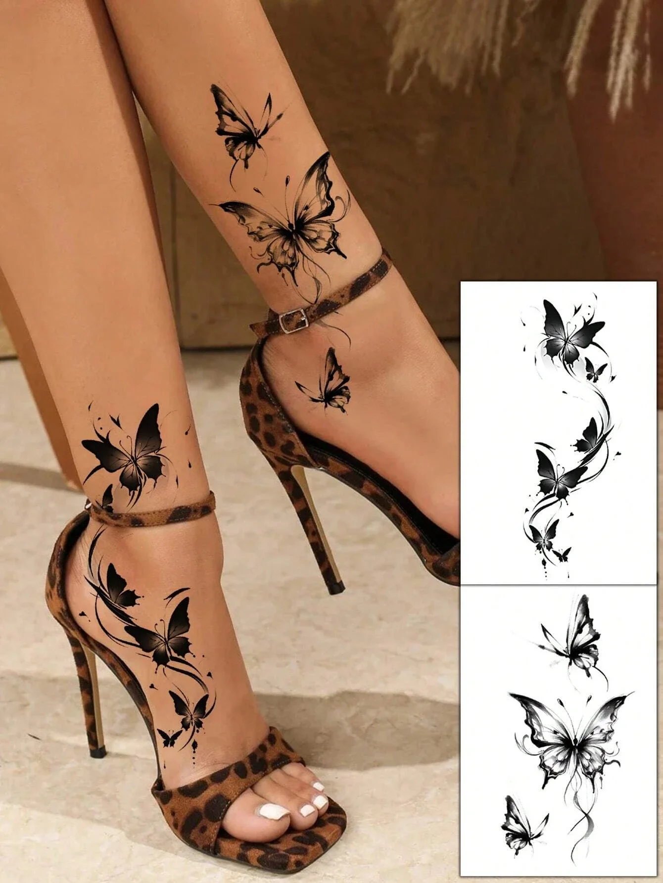 2Pcs Butterfly Tatt…