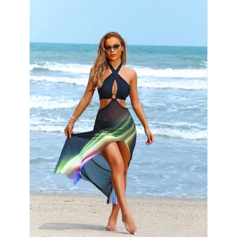 2024 New European And American Bikini Three-Piece Suit Sexy Swimsuit For Women