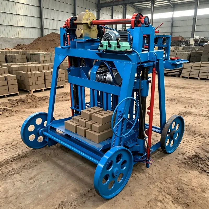 Small Portable Manual Brick Making Machine Concrete Block Molding Equipment