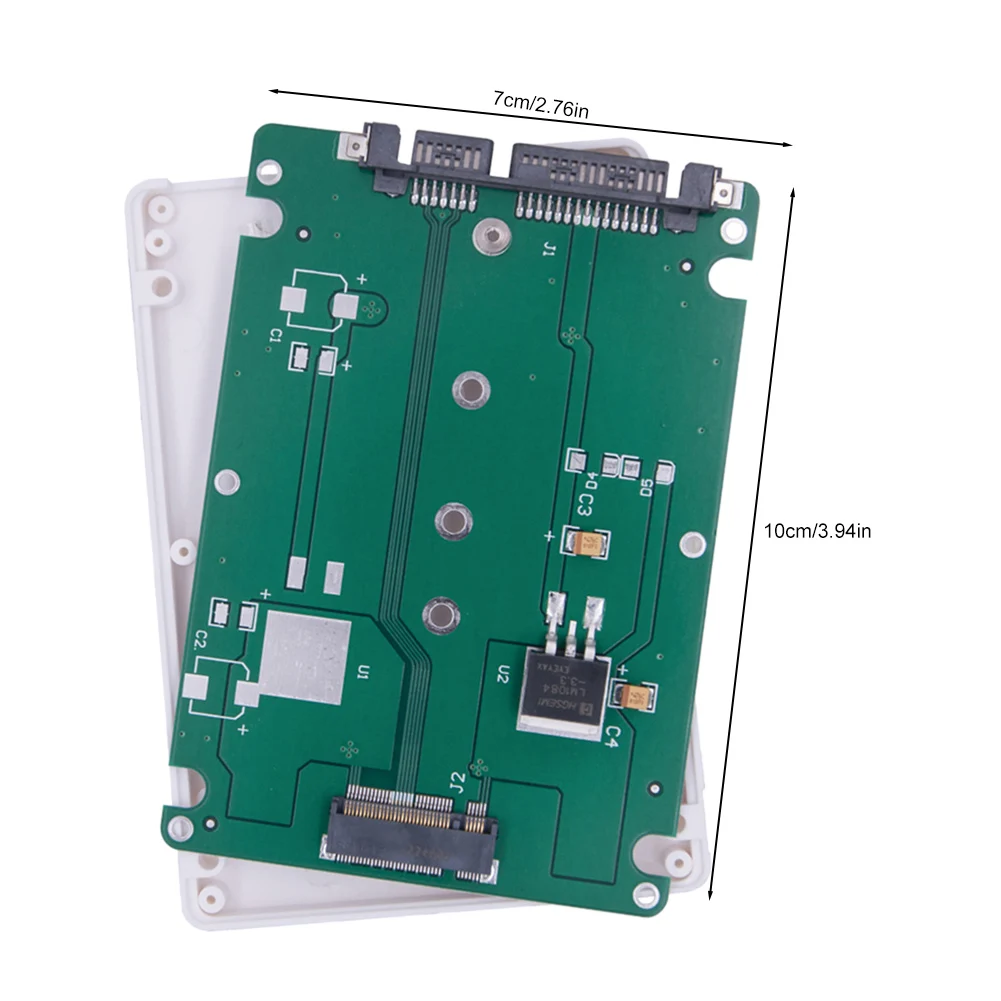 M.2 NGFF SSD To 2.5inch SATA3 Enclosure Adapter Converter Case Enclosure 6Gbps M.2 NGFF To 2.5in SATA III Adapter for PC Desktop