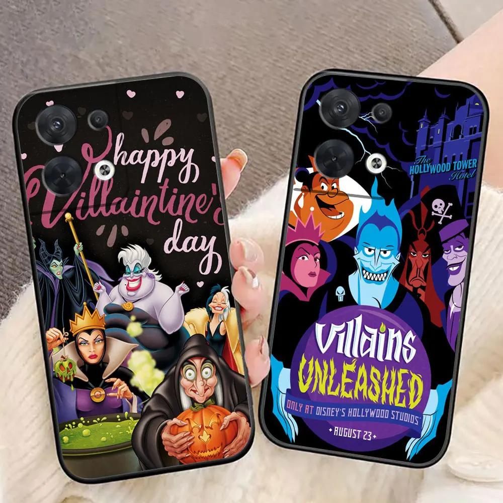 Disney Villain Queen Cover Phone Case For OPPO RENO 11 11F 10 8 8T 7 7Z 6 6Z 5 5F 4F 4 LITE Pro plus TPU Case Funda Shell Capa