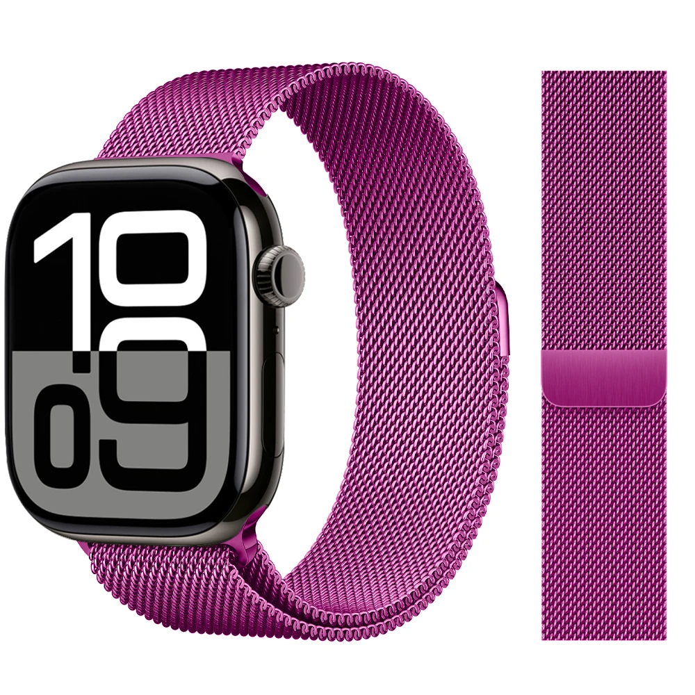 Milanese Loop Armband für Apple Watch Band 46mm 44mm 45mm 40mm 42mm 41mm Correa Armband iWatch Series 11 10 9 8 SE 7 6 Ultra 3 2
