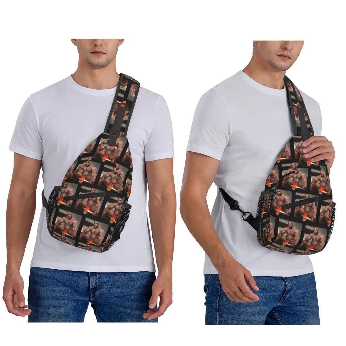 كبير ديك الأسود غي ميمي باري ووديس حقيبة صدر للرجال الرجال الرافعة Crossbody على ظهره حقيبة صدر للرجال السفر المشي لمسافات طويلة Daypack حقيبة كتف