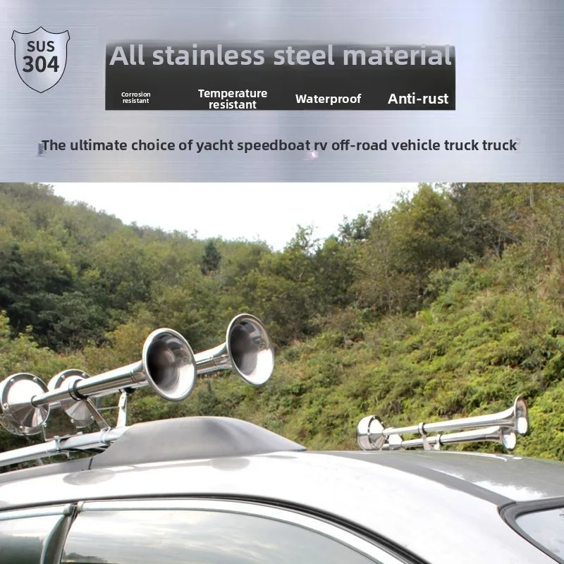 

Marine Horn Stainless Steel Car Electric 12v Truck Tower Crane Yacht Electric Horn 24v Train