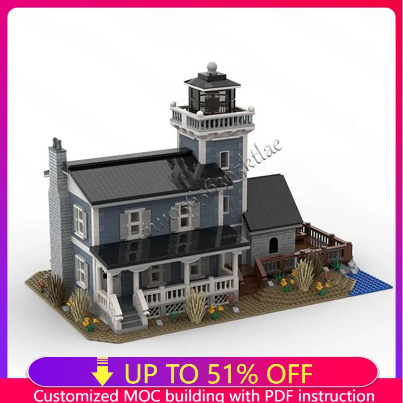 

MOC 4181 PCS Resort Hotel Building Blocks Model Children Puzzle Educational Assembly Popular Birthdays Christmas Festival Gifts