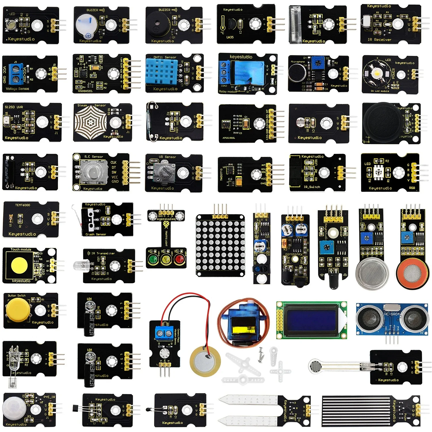 in 1 Sensor Starter Kit With Gift Box For DIY Projects (48pcs Sensors)