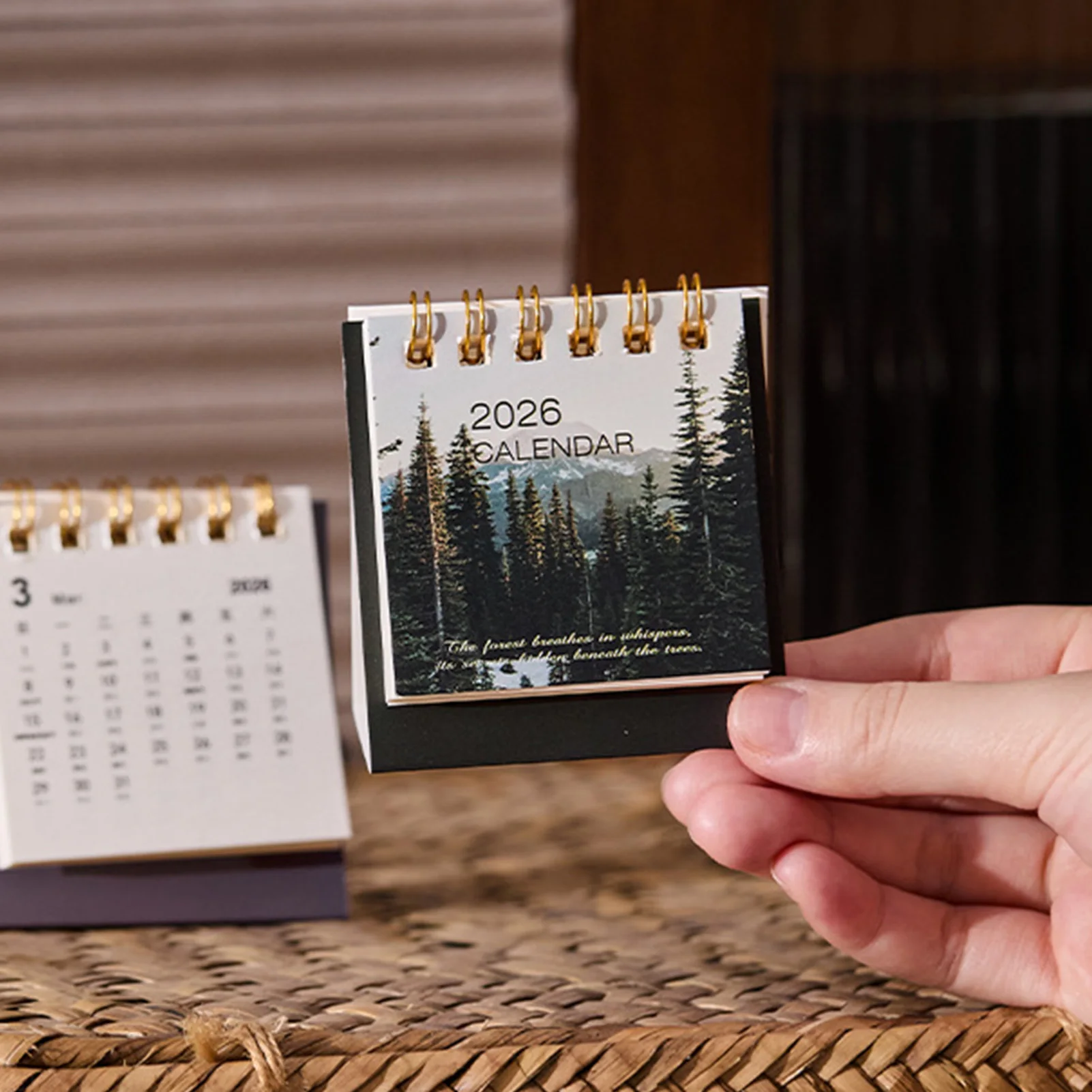 

Настольный мини-календарь 2026: Милый портативный планировщик для офиса и дома, декор для стола, органайзер для расписания, новогодний подарок