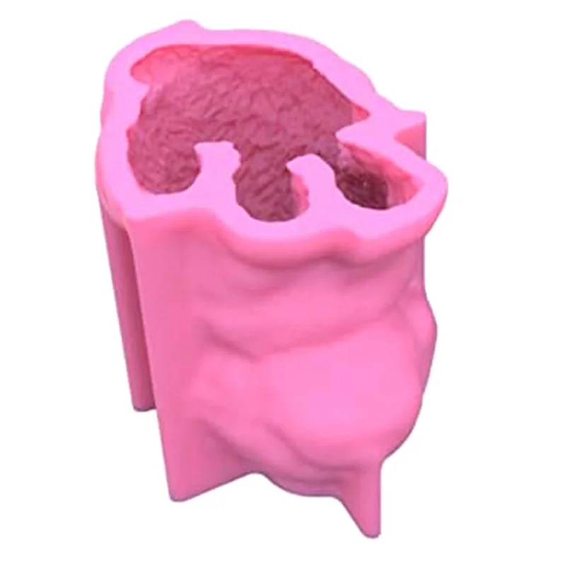 

AF89-1 шт. форма для собаки, 3D силиконовая форма для свечей для собак милый щенок форма для мыла розовый силикагель DIY украшения для дома украшения