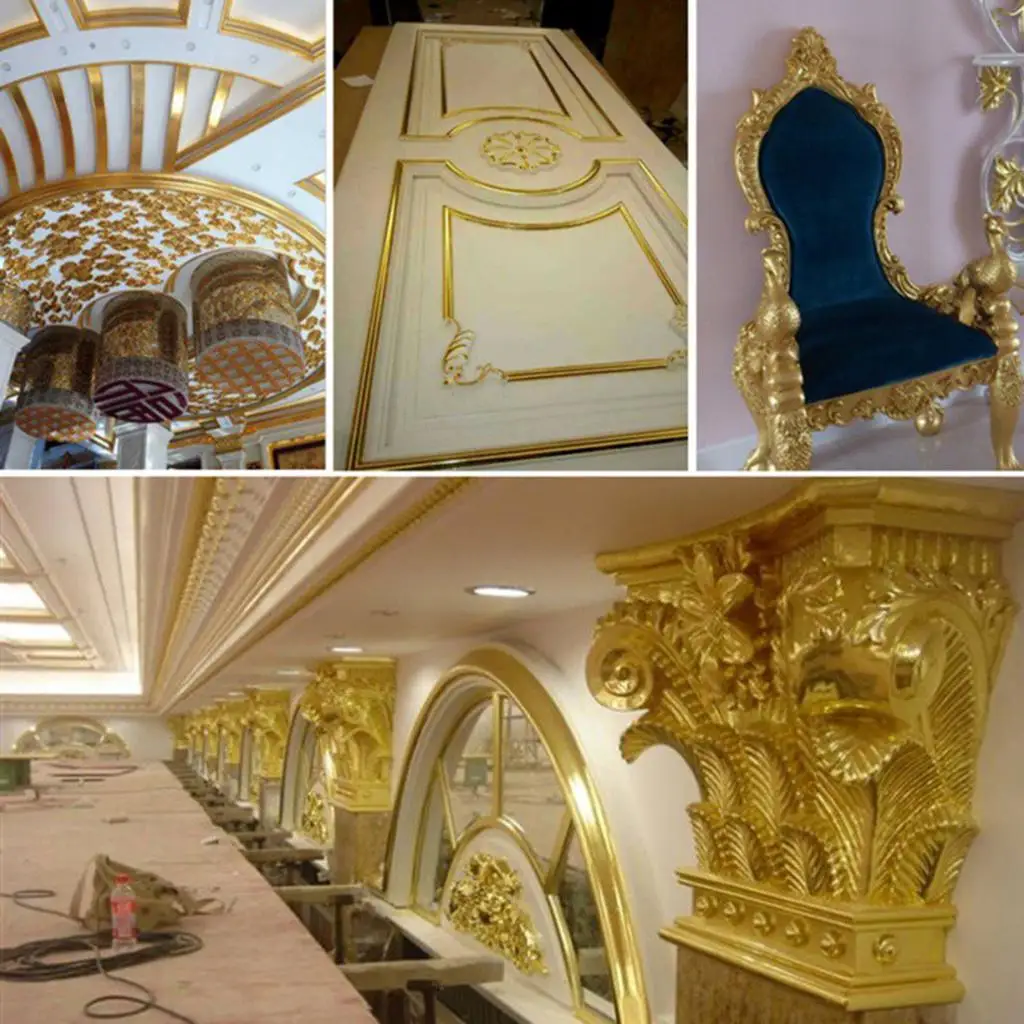 Imitation Gold Sheet 9cm for Nail Furniture Decor DIY Jewelry