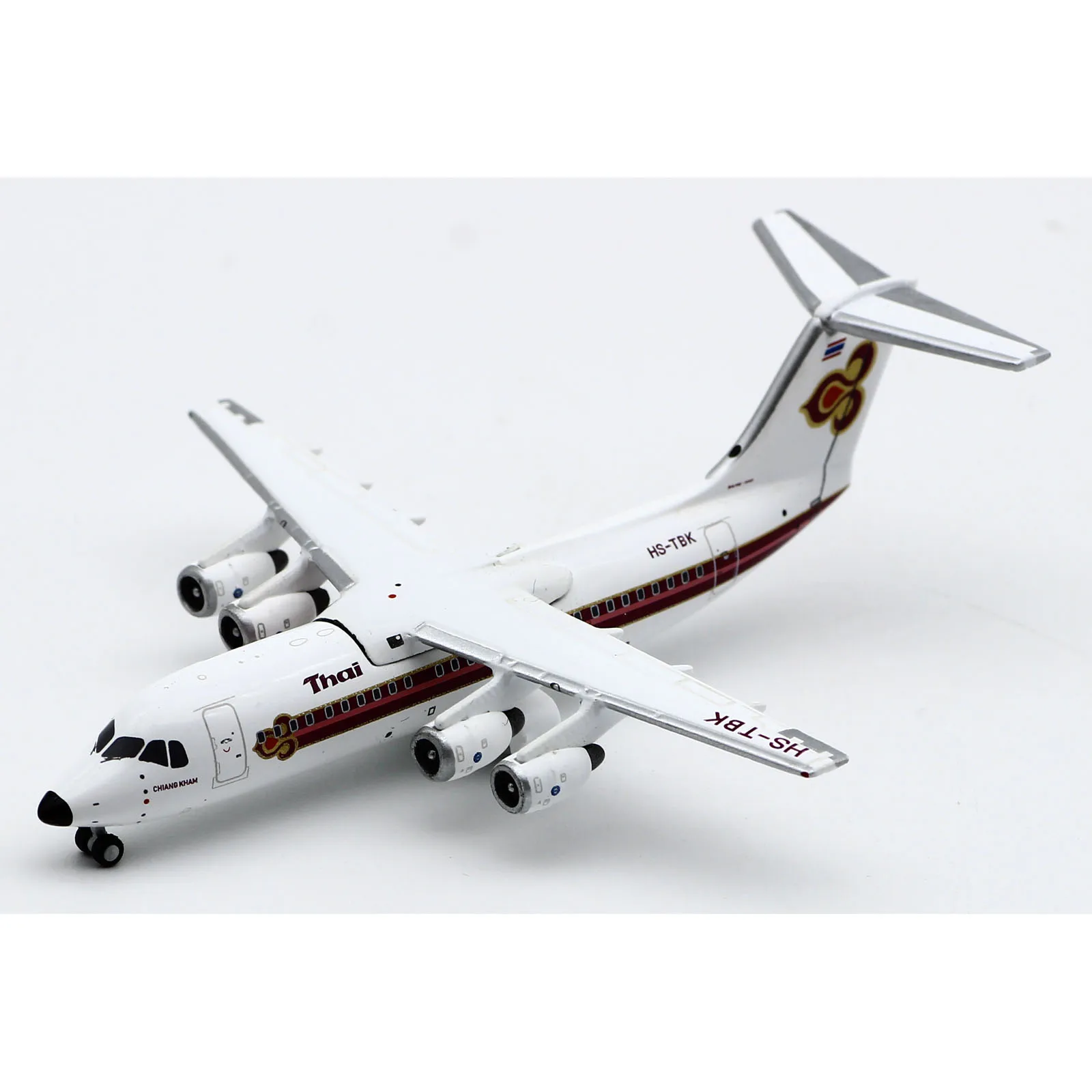 LH4241 Alloy Collectible Plane Gift JC Wings 1:400 THAI AIRWAYS British Aerospace BAE 146-300 Diecast Aircraft Model HS-TBK