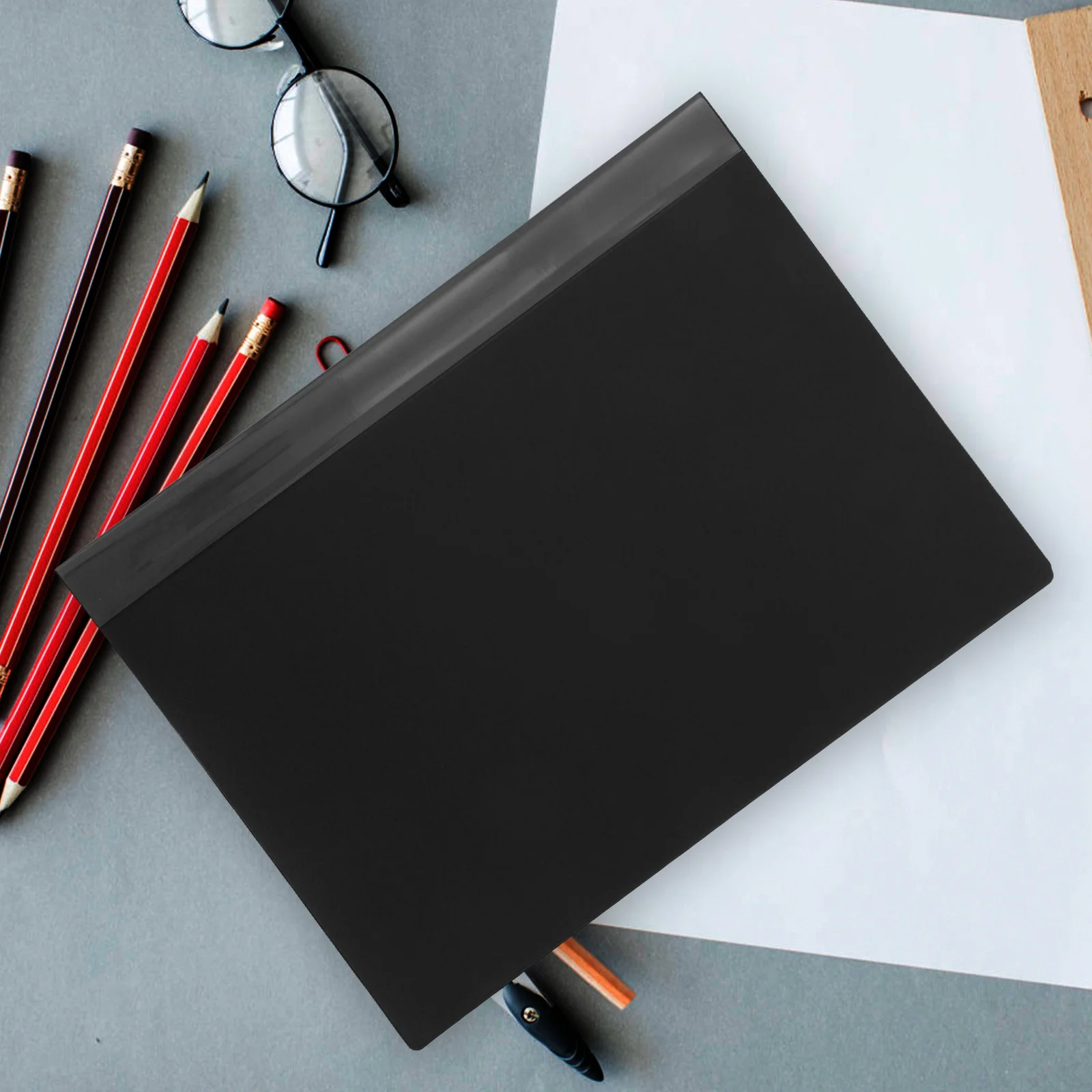 Transparenter Dokumenten-Display-Ordner im A3-Format, 20 Fächer, PP-Material, klares Taschendesign, leicht, tragbar, für Büro, Schule, Organizer